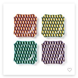 Arrow Geo 4 pc Dessert Plates